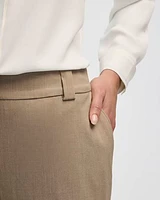 Pantalon à jambe droite et taille haute