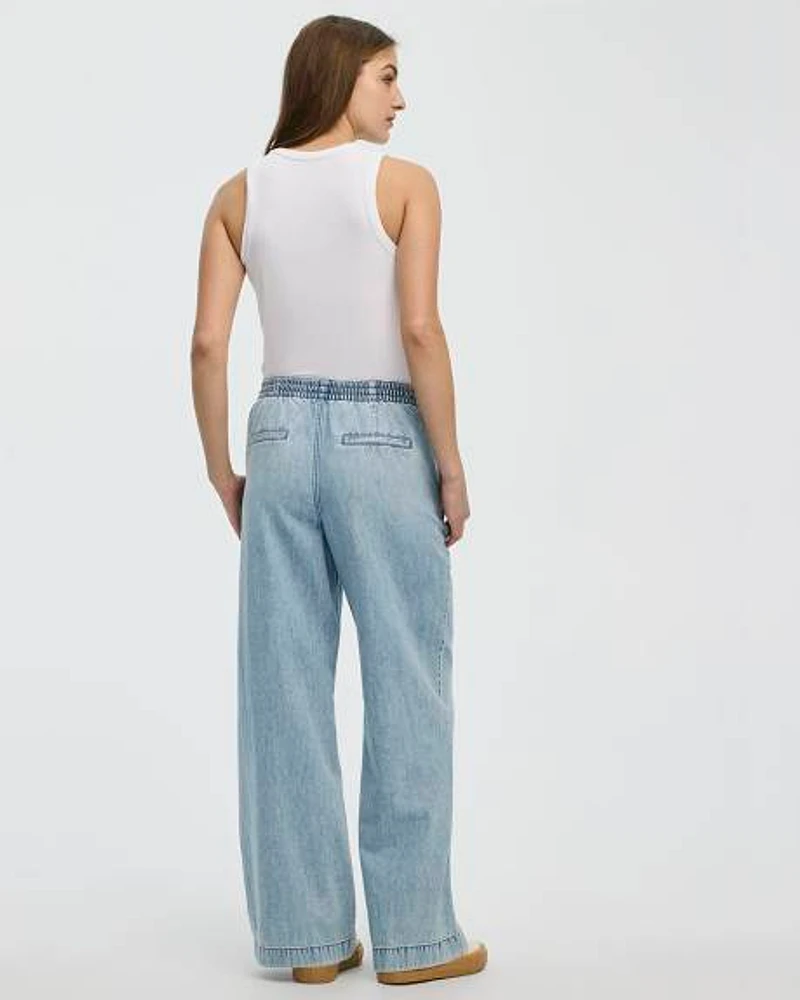 Wide-Leg High-Rise Jean