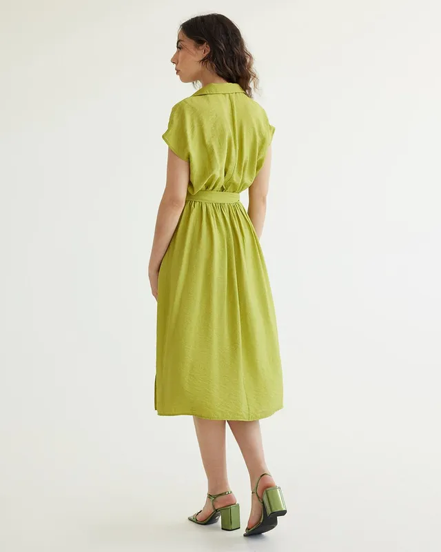 Lisa Linen Midi Dress