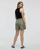 Linen-Blend Shorts with Drawstring