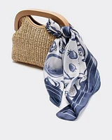 Square Scarf with Fruit Pattern