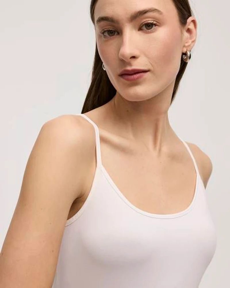 Camisole à col dégagé et fines bretelles