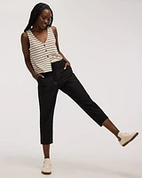 Poplin Capri Pants