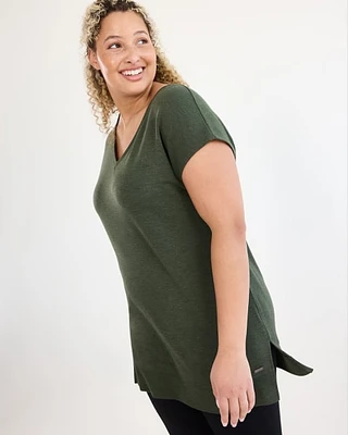 Extended-Sleeve French Terry Tunic