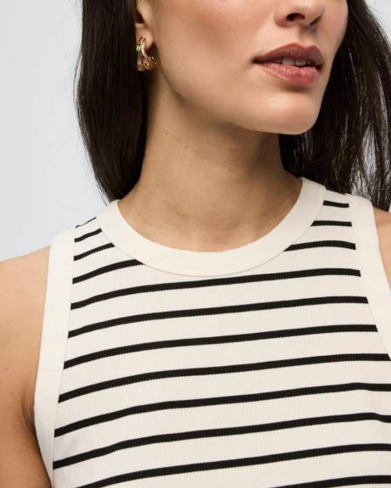 Ribbed Crew-Neck Tank
