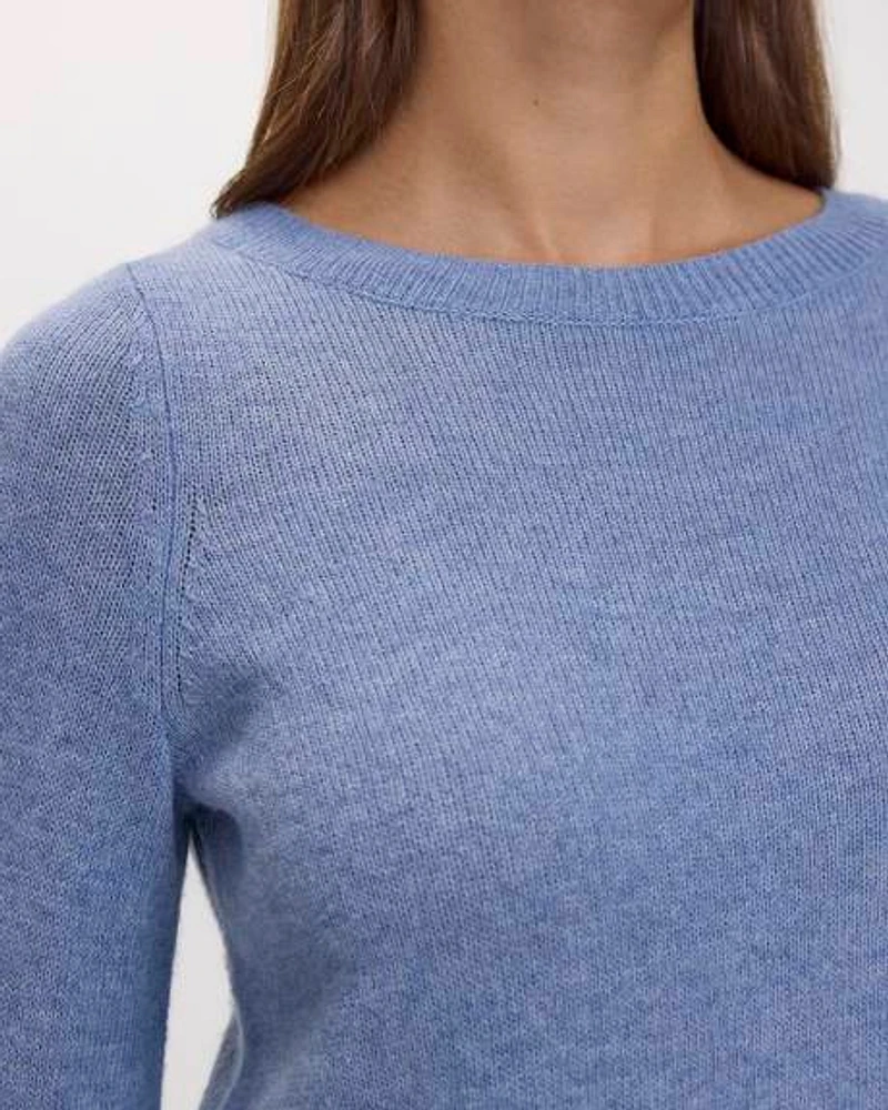 Cashmere-Blend Boat-Neck Sweater