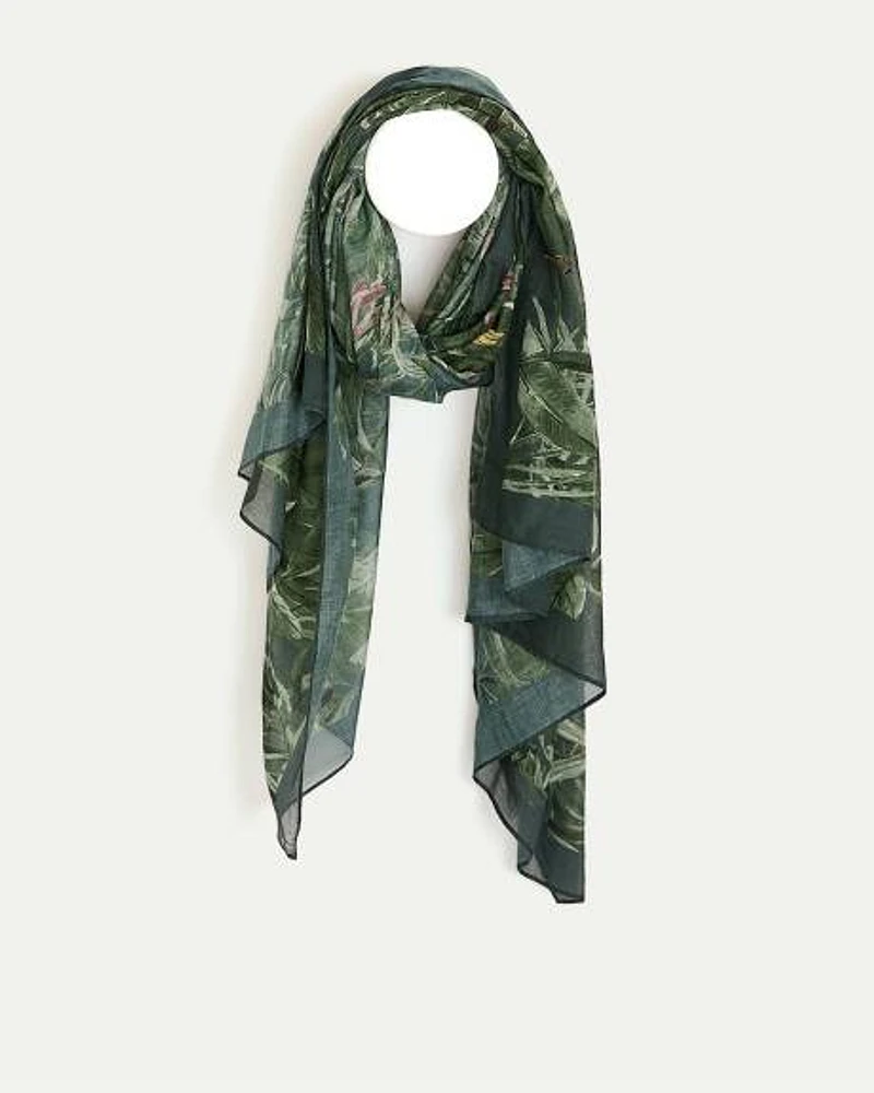 Scarf with Jungle Print