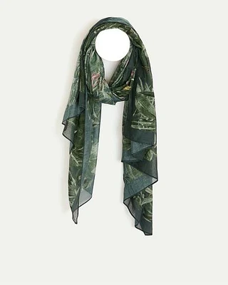 Scarf with Jungle Print