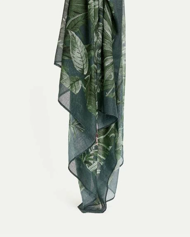 Scarf with Jungle Print
