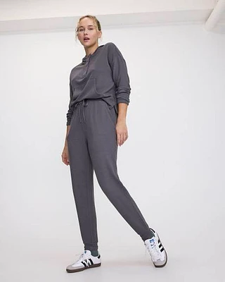 Pantalon jogger en tricot gaufré