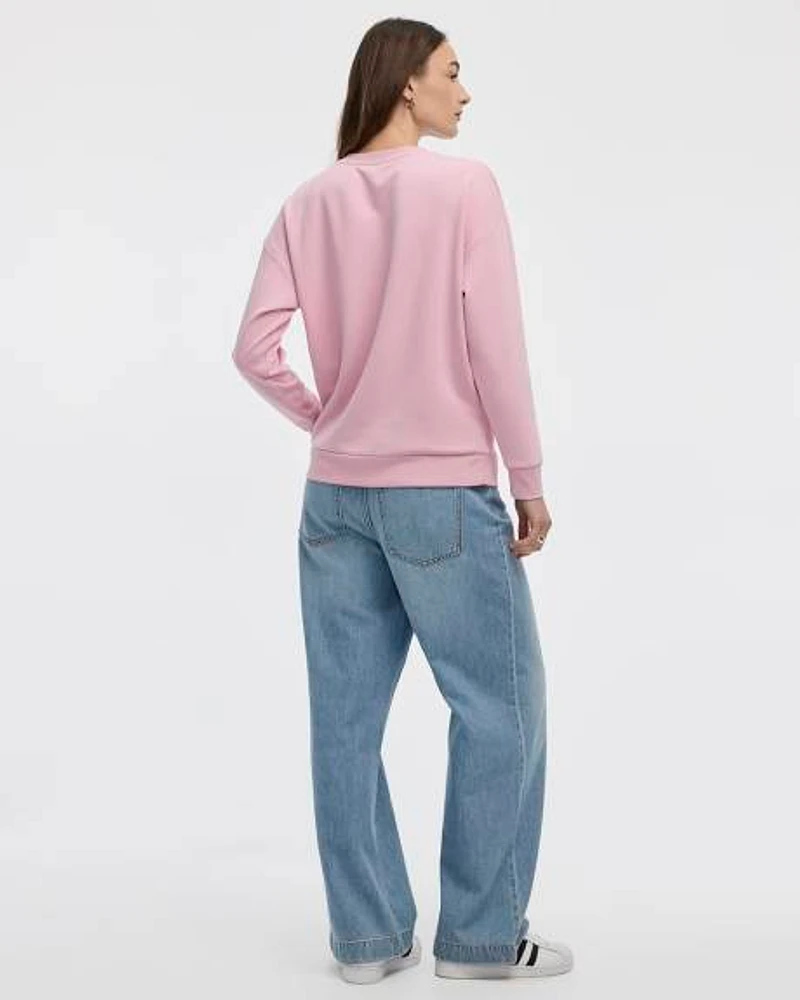 Long-Sleeve Crew-Neck Sweatshirt