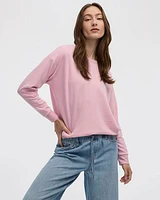 Long-Sleeve Crew-Neck Sweatshirt