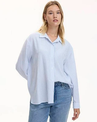 Long-Sleeve Buttoned-Down Blouse