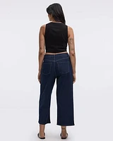 Veste sans manches à col rond