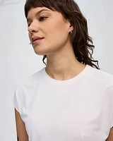 Extended-Sleeve Jacquard Tee