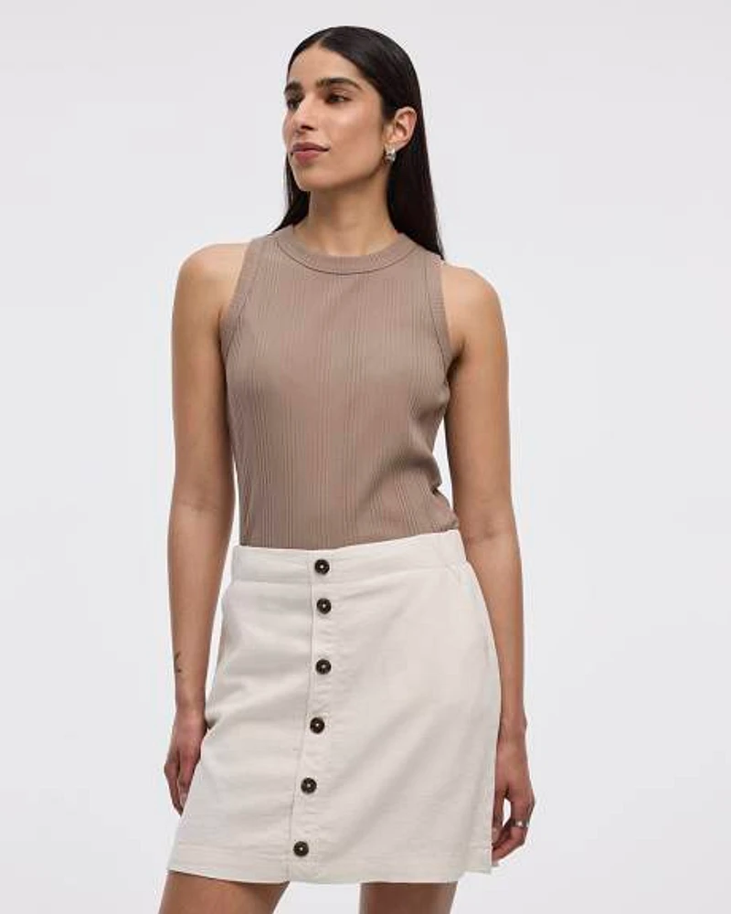 Linen Blend Skort