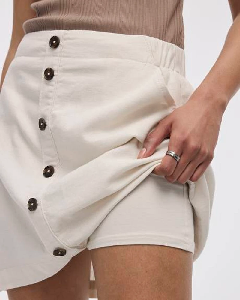 Linen Blend Skort
