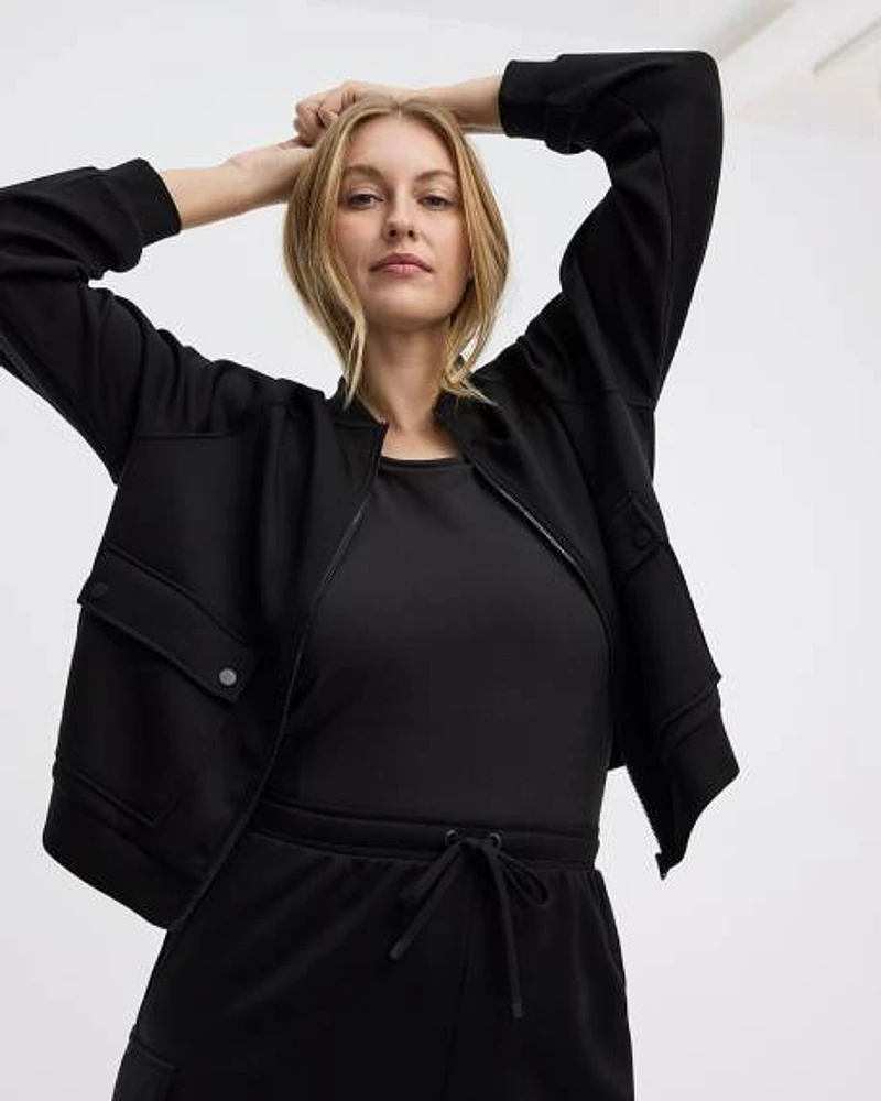 Veste style aviateur en scuba