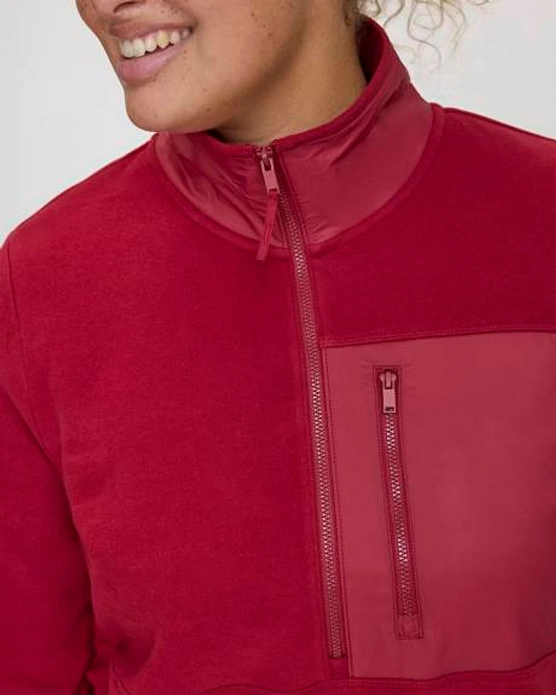 Polar Fleece Half-Zip Jacket