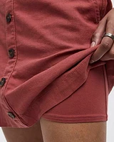 Jupe-short en mélange de lin
