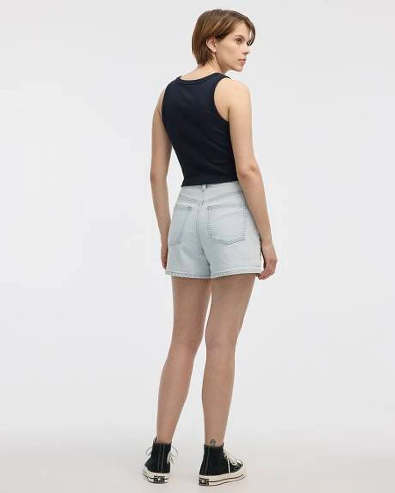 Crew-Neck Ribbed Tank