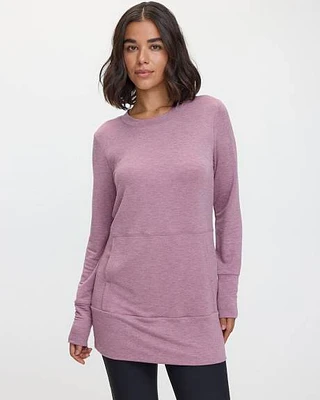 Long-Sleeve Tunic with Front Pocket