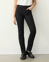 Straight-Leg Mid-Rise Jean