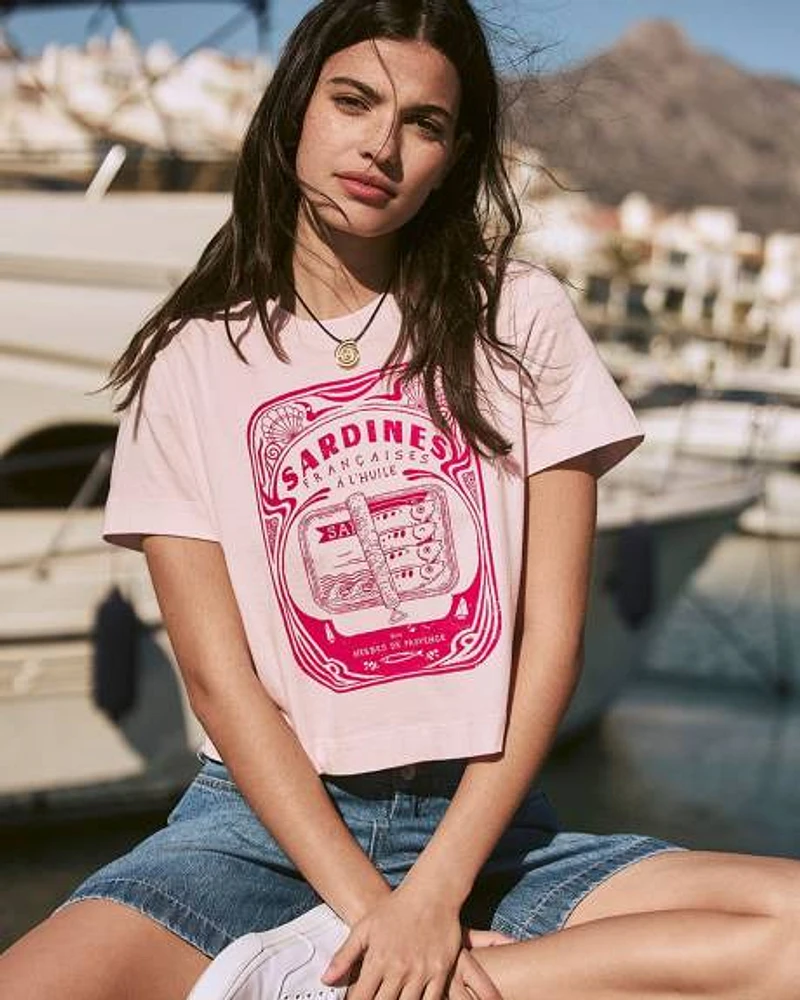 Crew-Neck Graphic T-Shirt