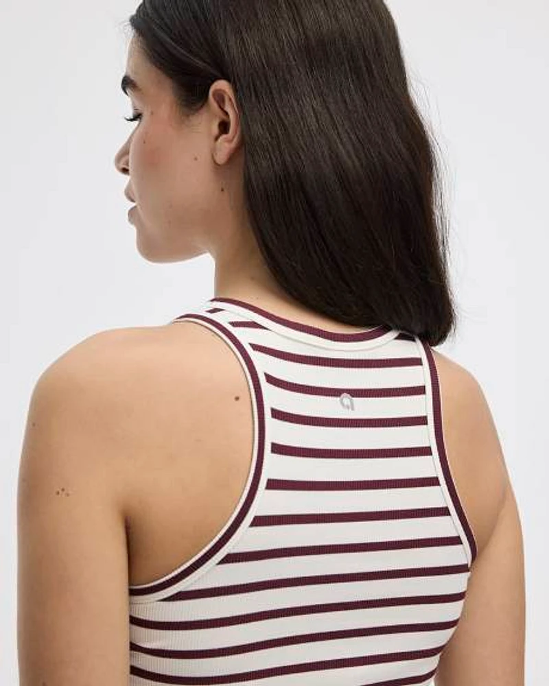 Camisole côtelée ajustée