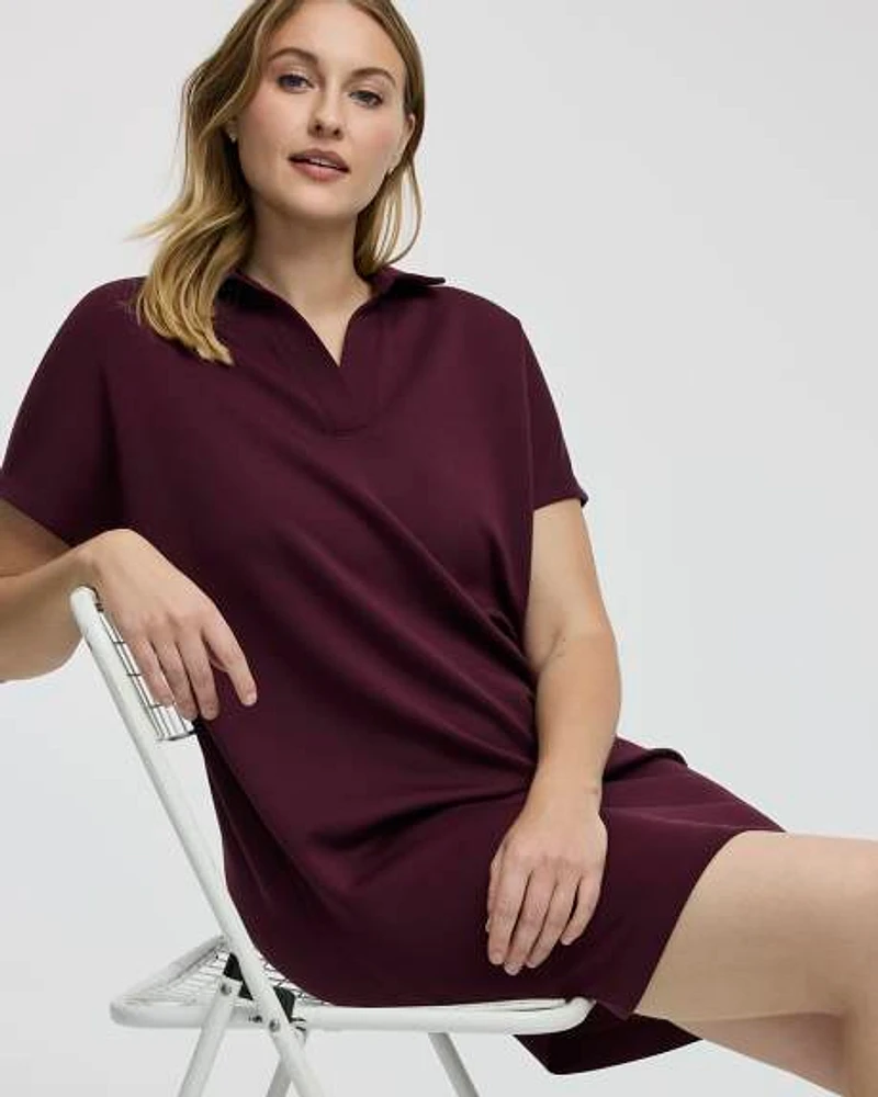 Short-Sleeve Polo Dress