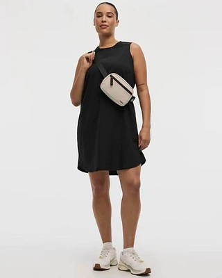 Sleeveless Crew-Neck Dress