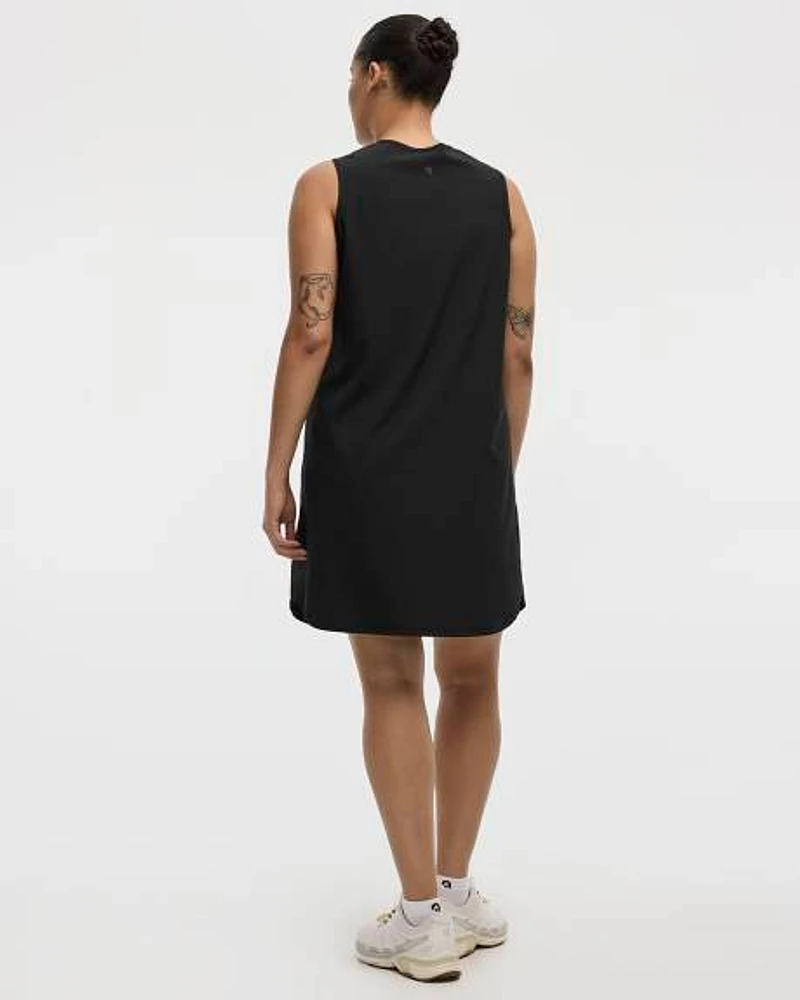 Sleeveless Crew-Neck Dress