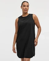 Sleeveless Crew-Neck Dress