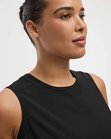 Sleeveless Crew-Neck Dress