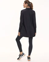 Long-Sleeve Open Cardigan with Side Pockets