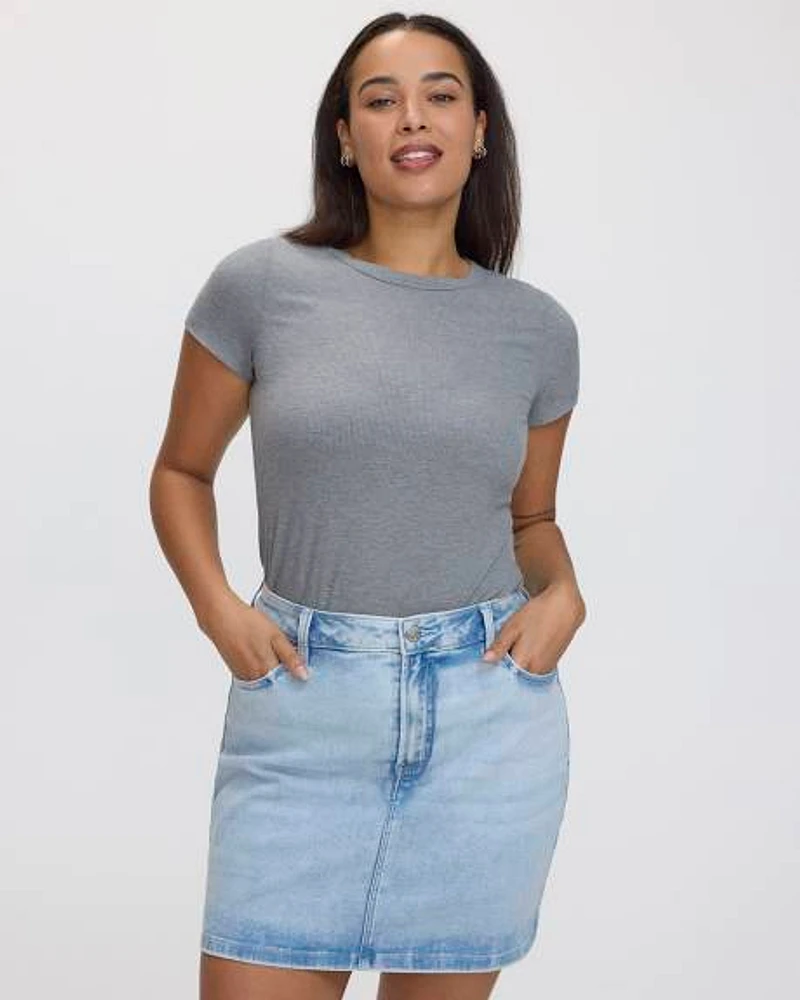 Denim Skort