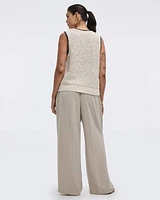 Crew-Neck Tank with Contrast Trims