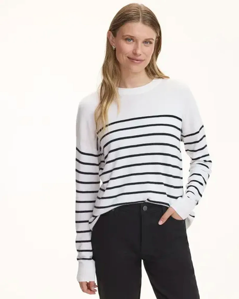 Long-Sleeve Crew-Neck Sweater