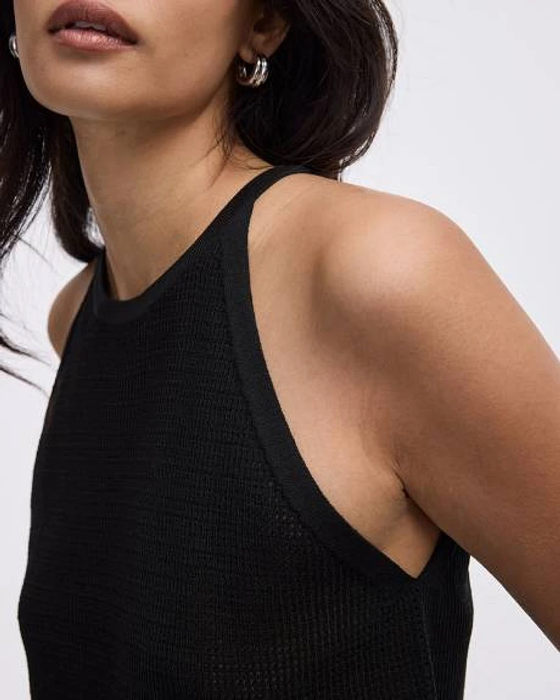 Camisole en mesh à col licou