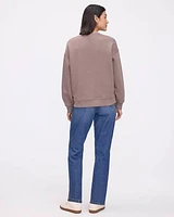 Long-Sleeve Crew-Neck Fleece Sweatshirt