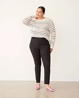 Slim-Leg High-Rise Ankle Pant