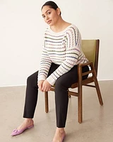 Slim-Leg High-Rise Ankle Pant
