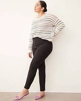 Slim-Leg High-Rise Ankle Pant