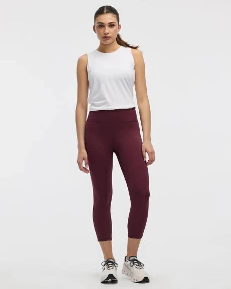 Legging capri Pulse à taille haute avec bande de compression