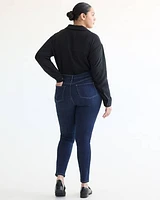 Jean à jambe skinny et taille haute