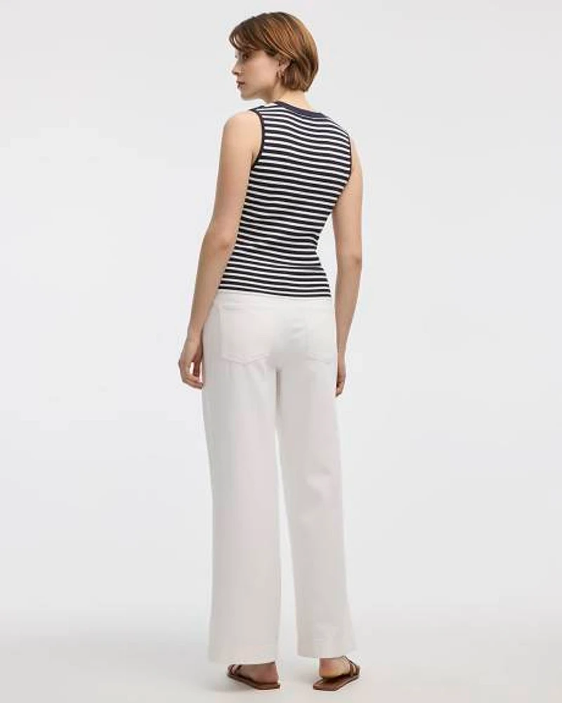 V-Neck Ribbed Tank