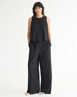 Wide-Leg High-Rise Pant