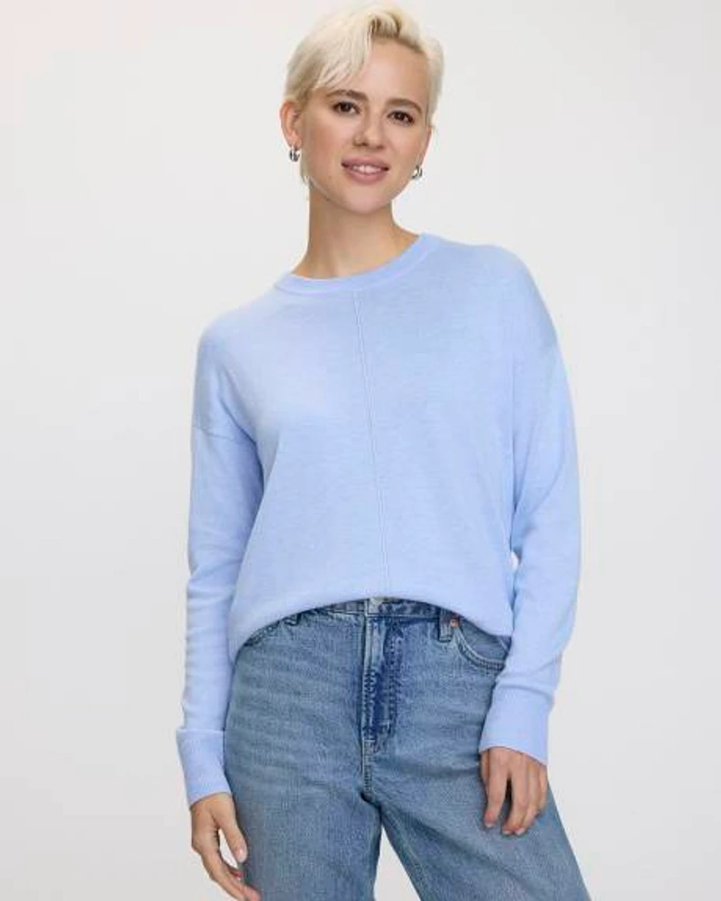 Long-Sleeve Crew-Neck Sweater