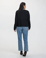 Long-Sleeve Crew-Neck PlushSoft Loose Sweater