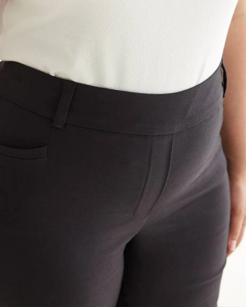 Slim-Leg High-Rise Ankle Pant